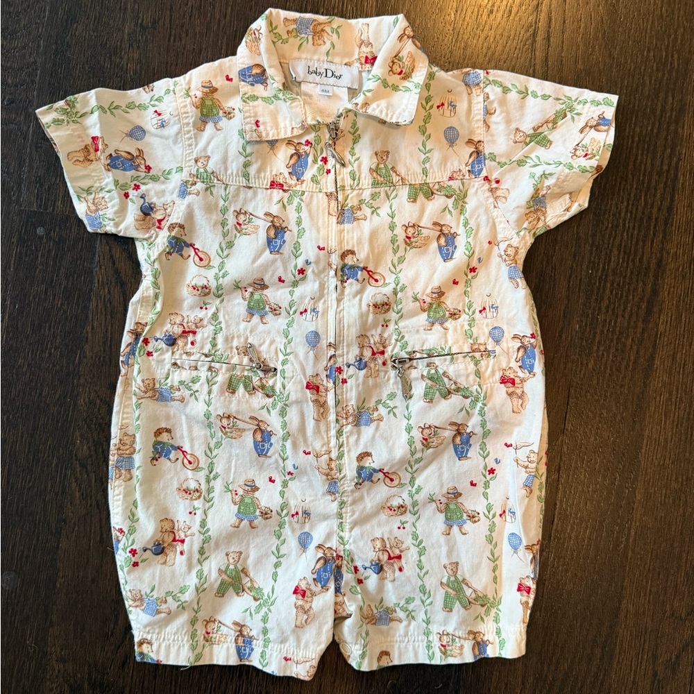 Baby Dior Printed Romper